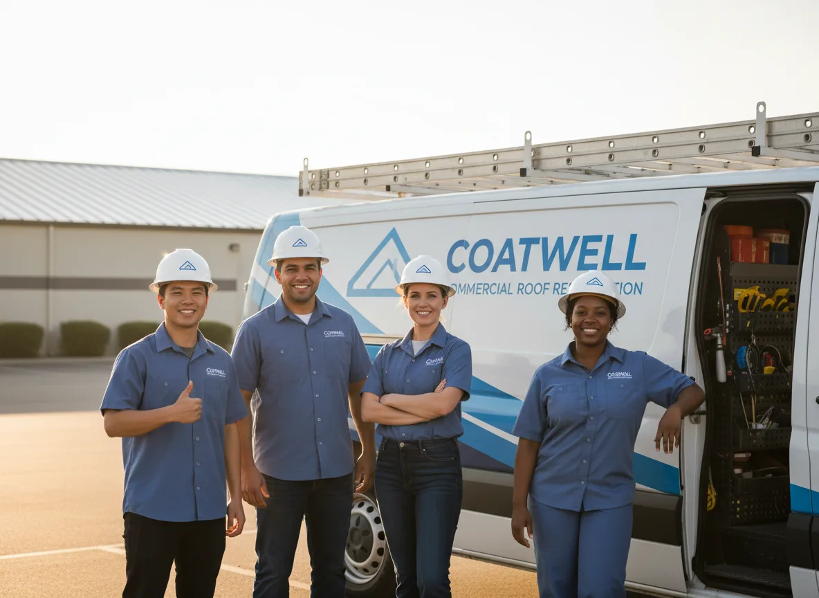 Commercial roof coating company in Mutual, OK